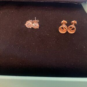 2.03 TCW Diamond Stud Earrings